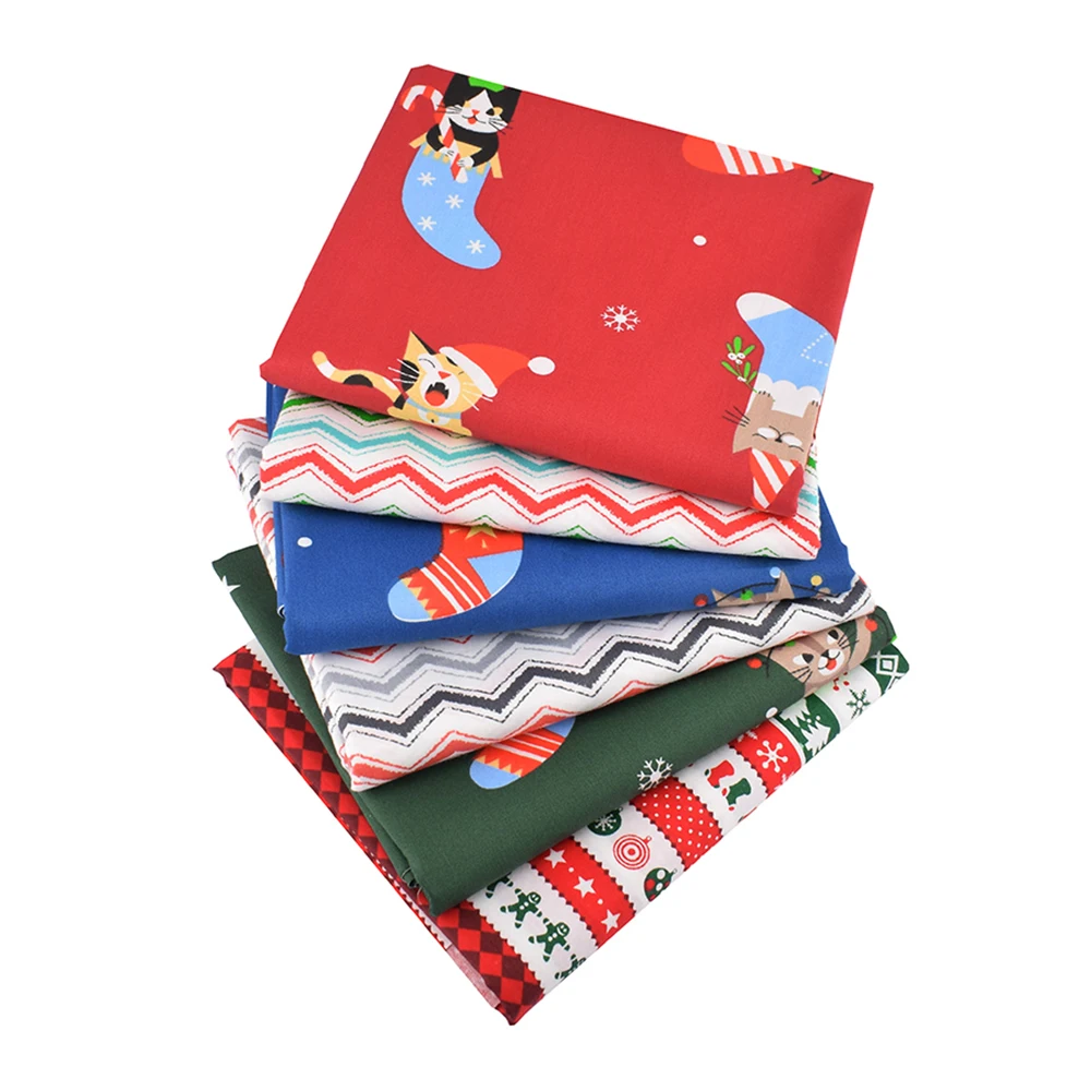 Chaihno,Printed Twill Weave Cotton Fabric,Patchwork Cloth,DIY Sewing Quilting Material,Mix Designs Series,40x50cm/piece,25CCZ4