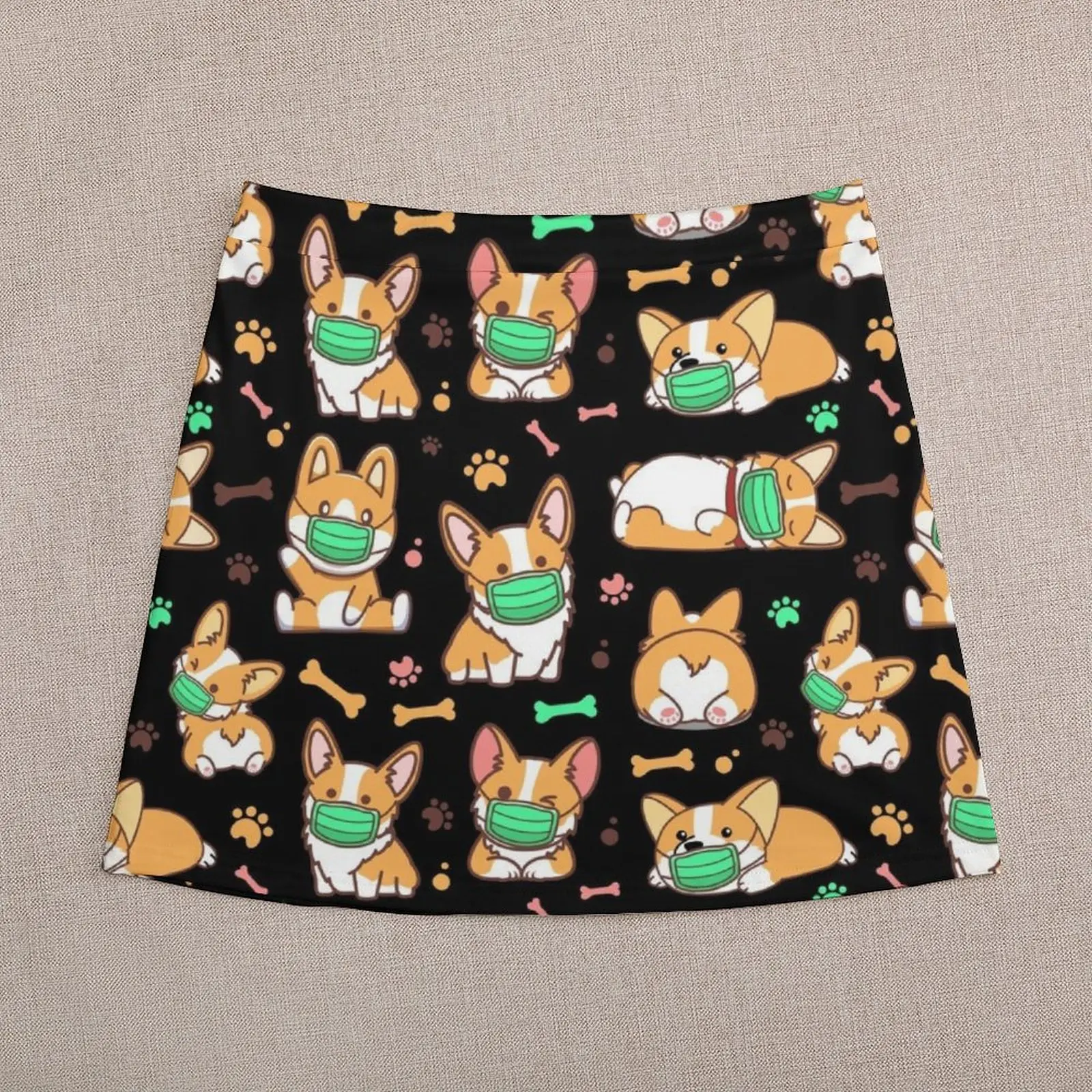 Corgi Quarantine Funny Mini Skirt Summer skirt Kawaii