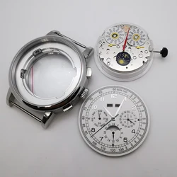Stainless Steel Watch Case with Dial and Hands - Premium Watch Accessories (B white)