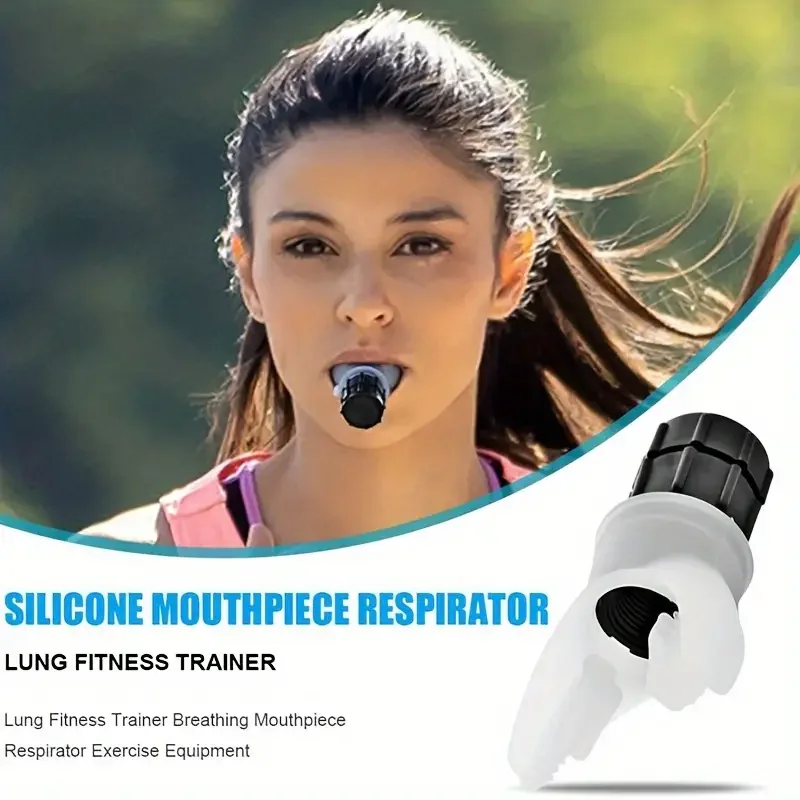 1Pcs Breathing Trainer Simulator Aerobics Training Device Lung Gym Breath Portable Vital Capacity Abdominal with Adjustable Resi