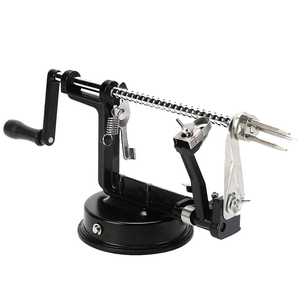 Description Picture 6 of itemApple Peeler 3 in 1 Stainless Steel Core Slice Cutter Hand-cranked Fruit Peeler Slicing Tools Kitchen Apple Slicer Corer Cutter