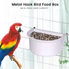 New 2pcs Bird Food Feeding Dish Easy to Install Bird Cage Feeder Bowl for Small Animals Budgie Parrot Parakeets Lovebirds 5
