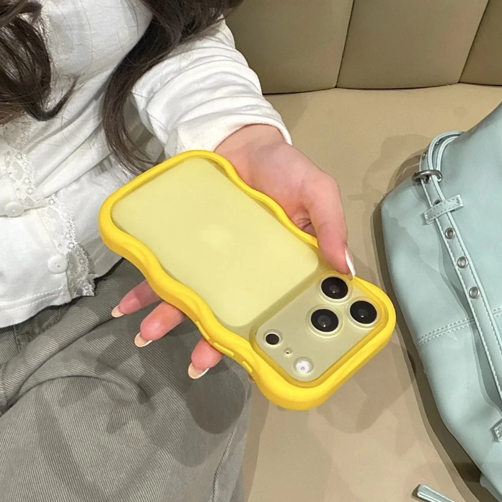 Matte Wave Shockproof Liquid Silicone Phone Case - Soft Silicone Skin Cover