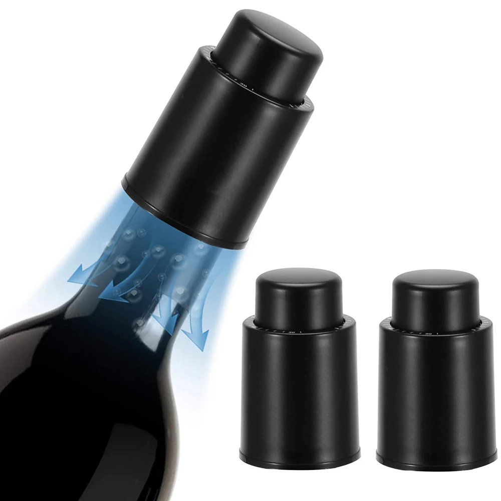 Tapón para botella de vino, tapones para botellas de vino al vacío, tapones  para botellas de vino reutilizables, sellador de botellas que mantiene el  vino fresco, sellado antifugas [2 unidades] ShuxiuWang 1327537082514