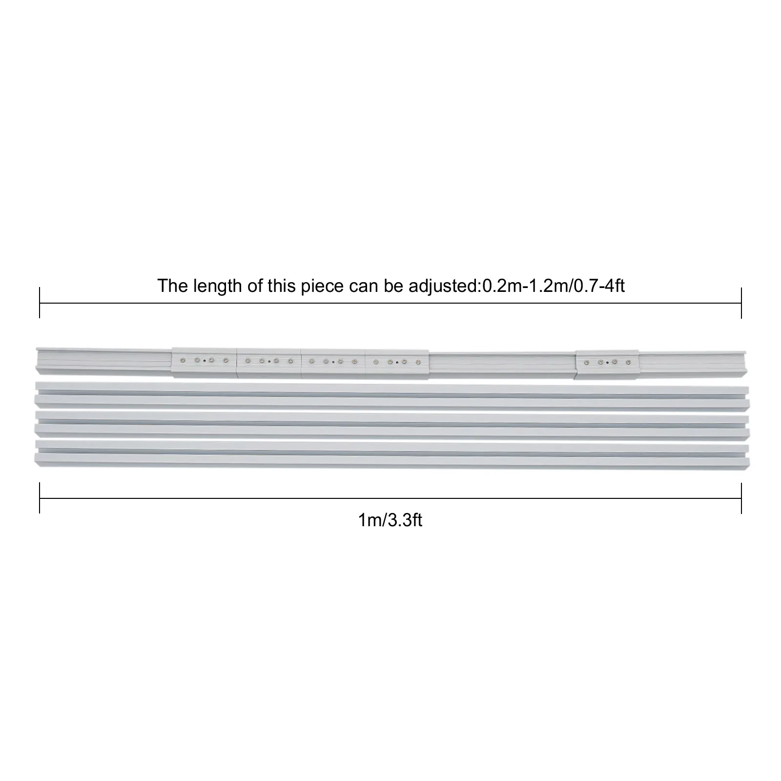 Motorized Curtain Rail side view