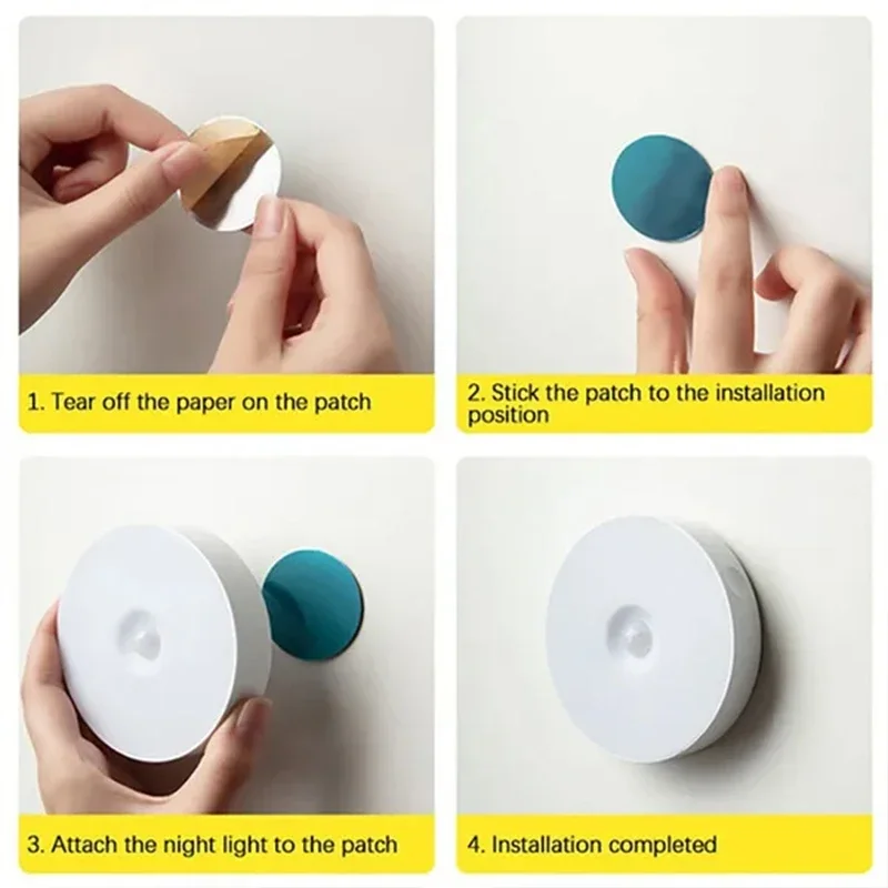 LED Night Light LED Cabinet Light Cabinet Lights LED Cabinet Lights Under Cabinet Light Night Light USB Rechargeable Night Lights Button Switch For Kitchen Cabinet Wardrobe Lamp Staircase Wireless LED Closet Lights