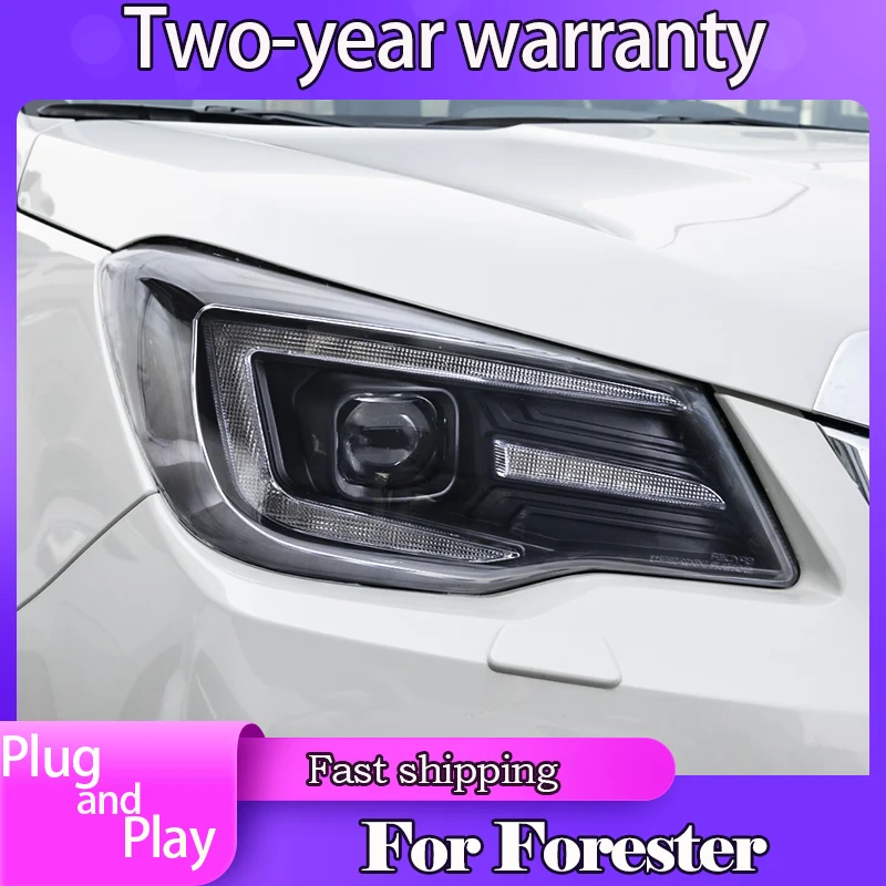 For Subaru Forester Headlights 20132018 New Led Headlight Angel Eye