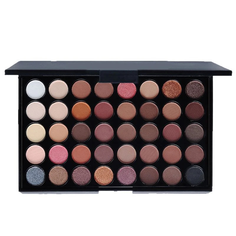 40 Colors Glitter Eyeshadow Palette Matte Waterproof Long Lasting Pressed Powder Earth Tone Women Eye Makeup Palette Cosmetics