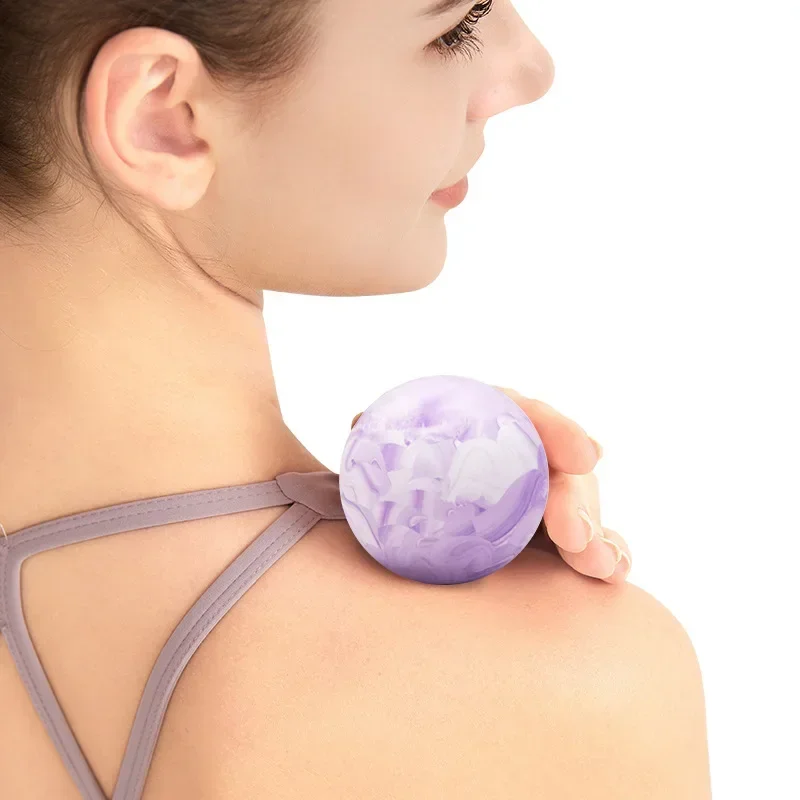 Yoga Fascia Ball Solid Rubber Ball Mixed Color Muscle Relaxation yoga original Yoga mat