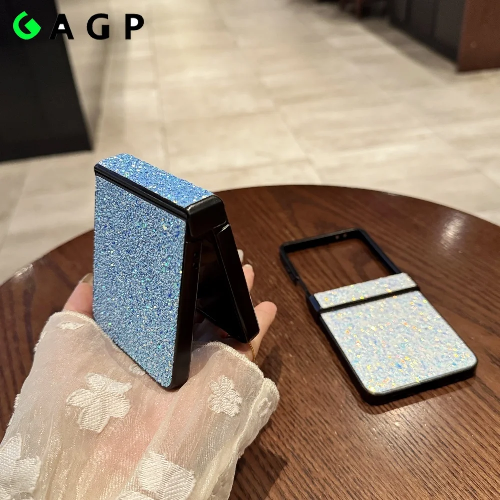 Luxury Bling Sequin Glitter Phone Case with Hinge Protection - Hard PC Cover