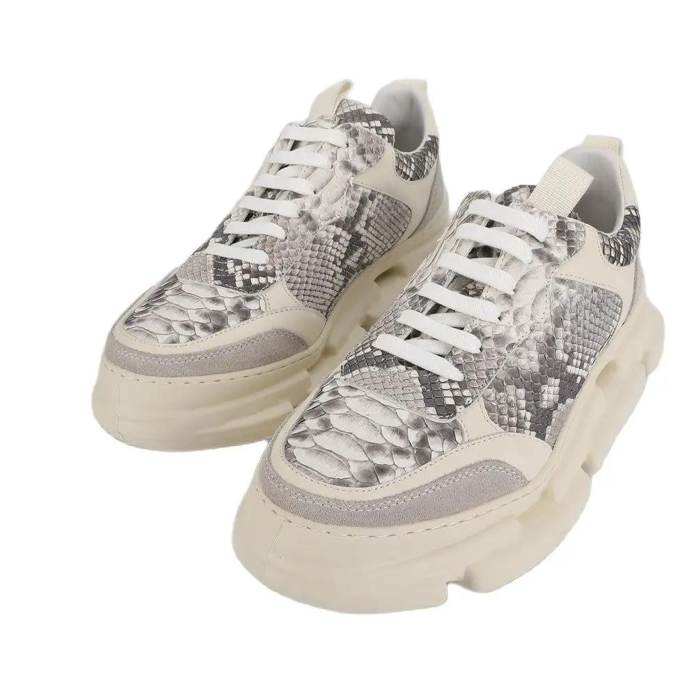 

BATMO 2023 Новое поступление модная мужская повседневная обувь из змеиной кожи, мужские туфли из натуральной кожи 6038S