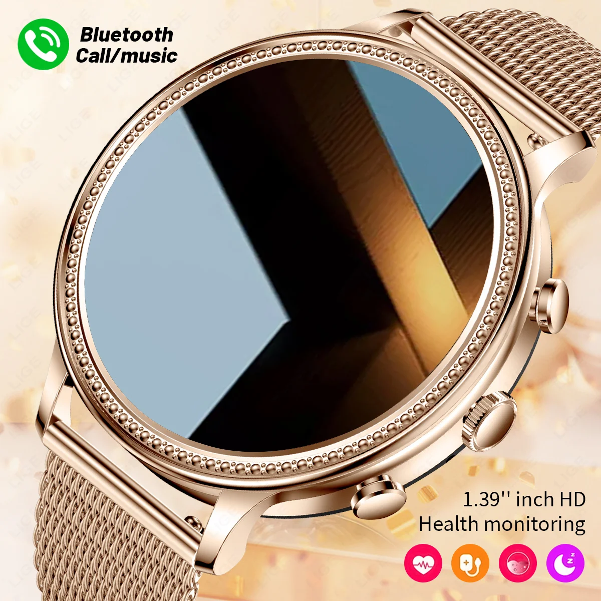 

LIGE Women Smart Watches Ladies Smartwatch for Android HUAWEI Xiaomi Phone and iOS Apple iPhone Digital Watch Men Smart Bracelet