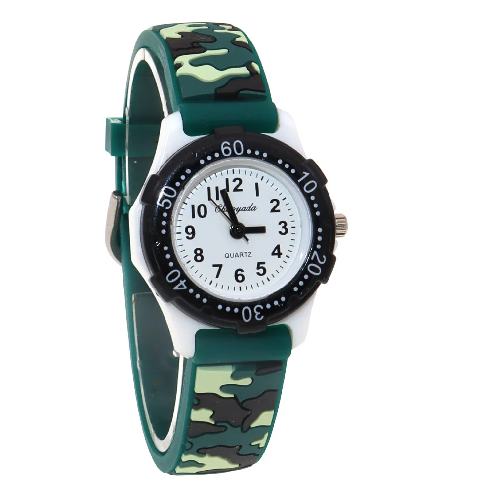 High Quality Boy Watches Camouflage Strap Children Watch Kids Watches Cartoon Wristwatch Quartz Watches relogio 5