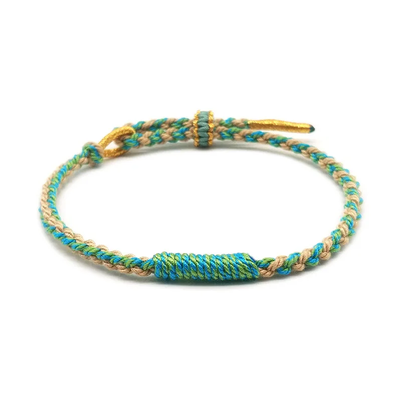 Exquisite Hand knitted Multicolor Bracelets Colorful Cotton Thread