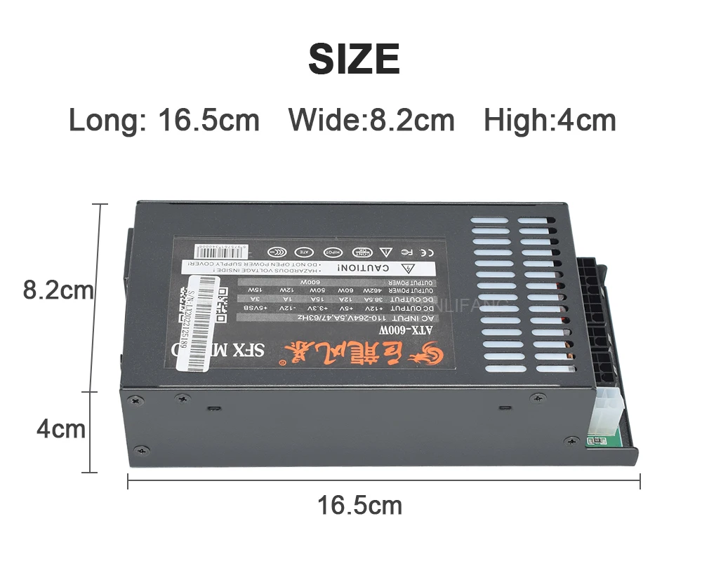 senlifang petit psu modulaire complet pour mini boîtier pos alimentation muet