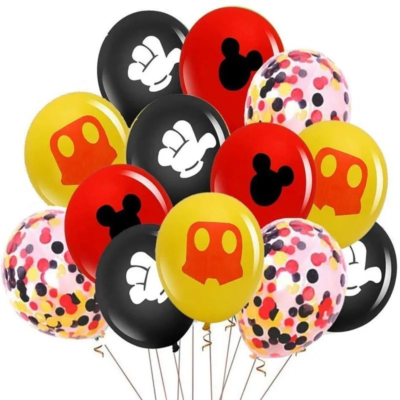 Description Picture 2 of item10pcs Mickey Minnie Mouse Latex Balloons Kids Happy Birthday Party Decorations Baby Shower Toys Air Globos Supplies Kids Favor
