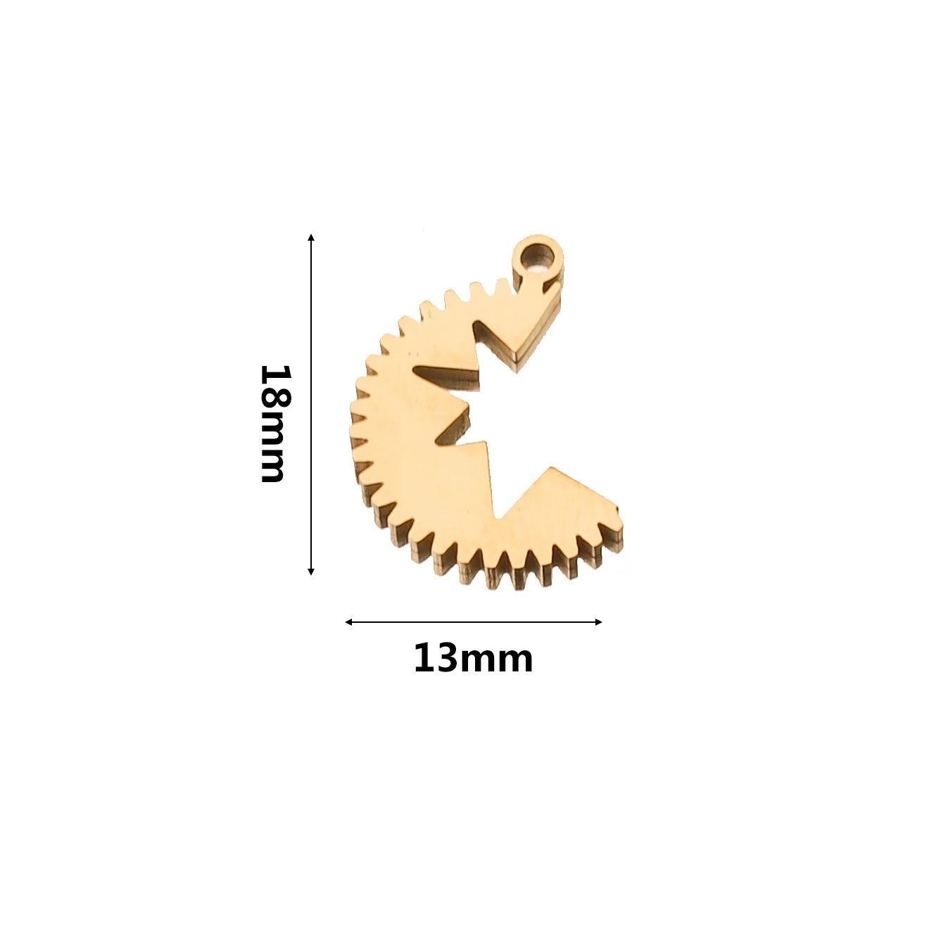 Bohemian Style Titanium Steel Water Drop Charm Pendant Gold DIY Connector Pendant Earrings Necklace 13
