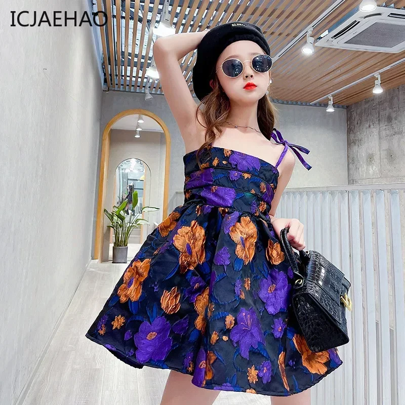 

ICJAEHAO Teenage Girls Elegant Dresses Summer Kids Party Clothes Costumes Children's School Princess And Elegant dress for girls