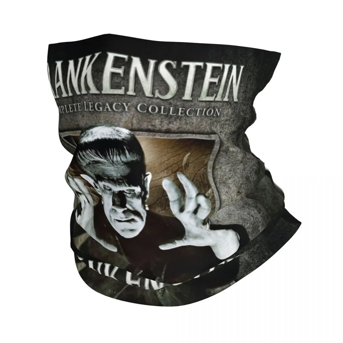 

Horror Film Frankenstein Monster Neck Gaiter Women Men UV Protection Winter Bandana Scarf for Cycling