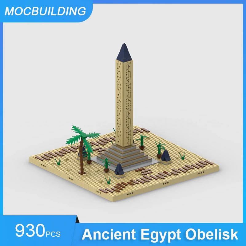 MOC Blöcke Altes Ägypten Tempel Dorf Diorama Modulare Gebäude DIY Montieren Ziegel Architektur Display Sammlung Spielzeug Geschenke