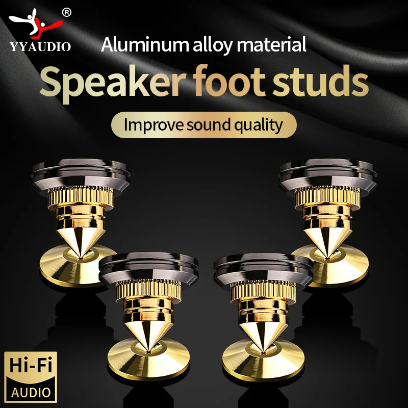Speakers Stand Foot Spikes Mount Loudspeaker Box Nails Pads Shockproof 4PCS