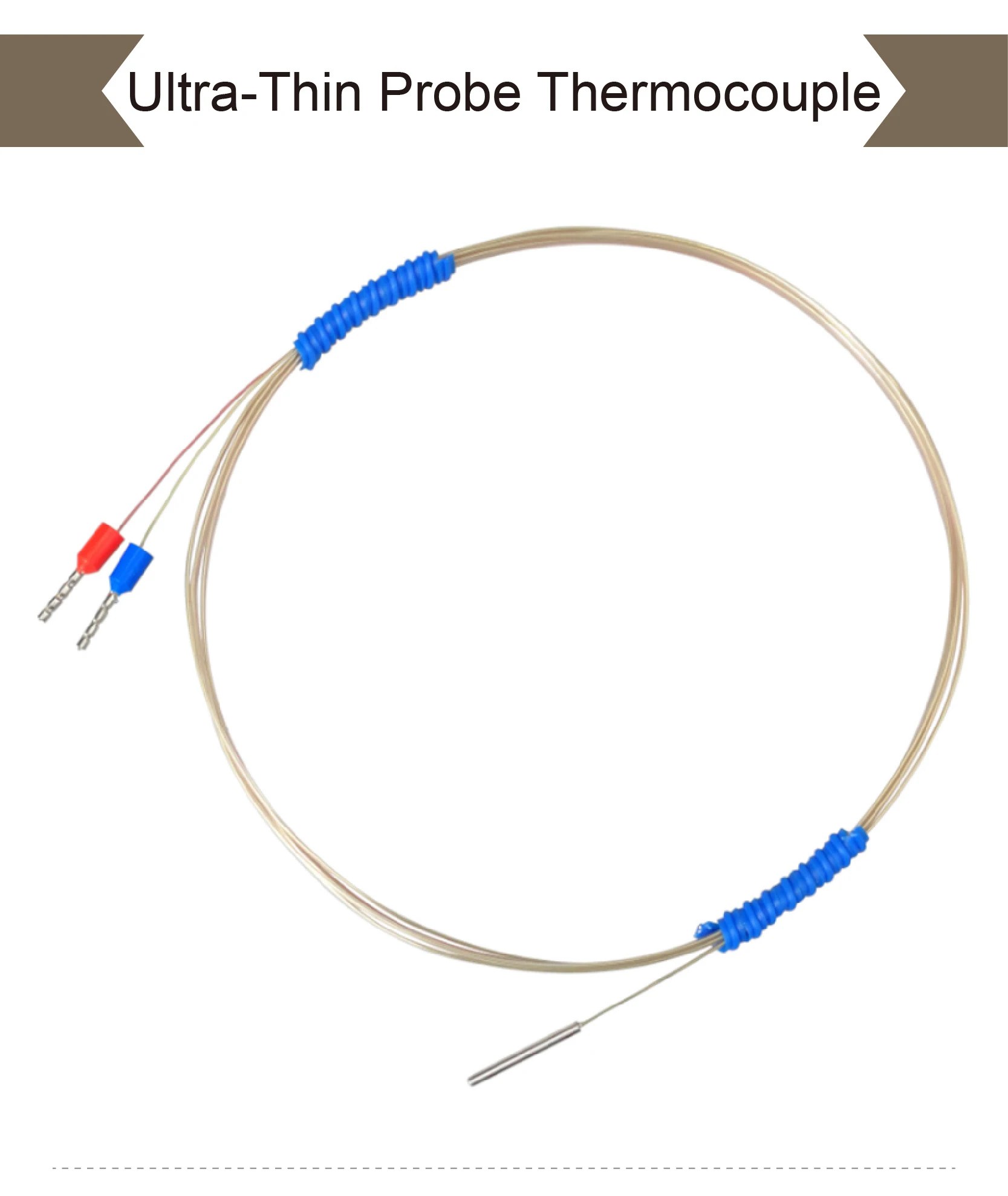 Waterproof Oil Resistant K/J/T Type Micro Thermocouple Sensor φ1.5 φ2.0mm High T