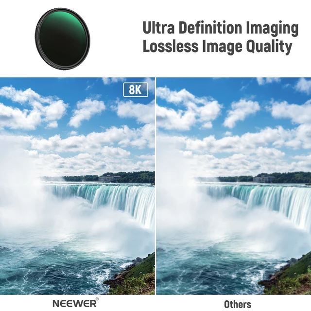 thumbnail image 2 of Neewer Variable ND Filter For GoPro Hero 9-13 – 2 To 5 Stops Light Control, Slim HD Glass 2 of 14