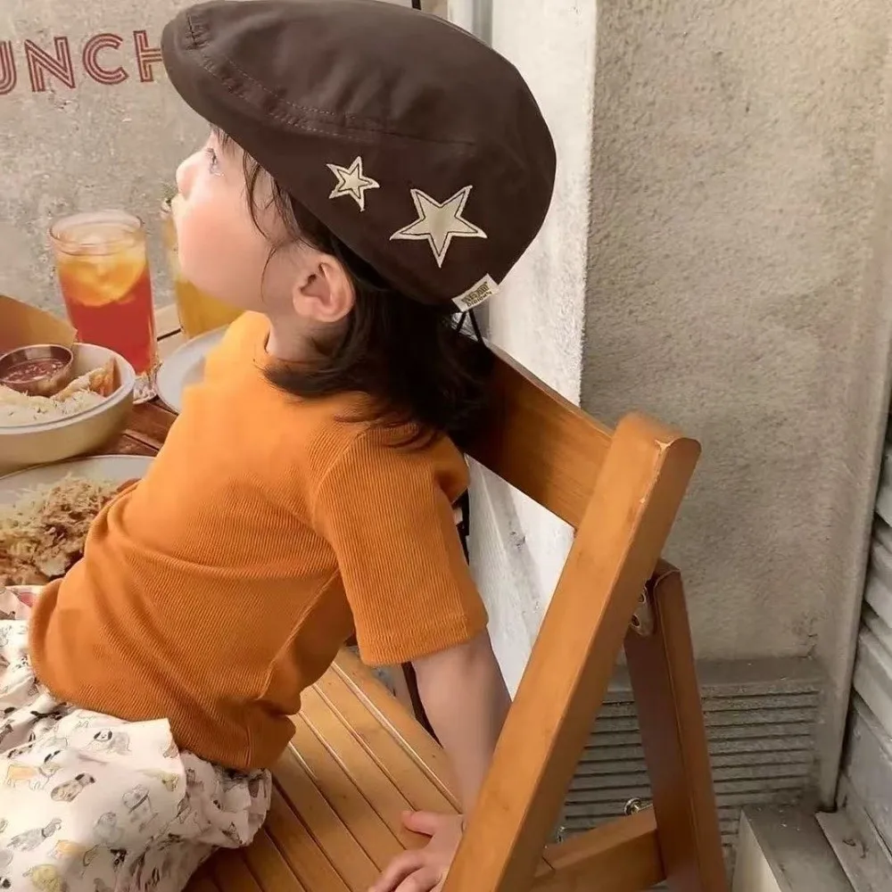 New Fashion Beret Five-pointed Star Lightweight Peaked Cap Forward Hat Outdoor Sports