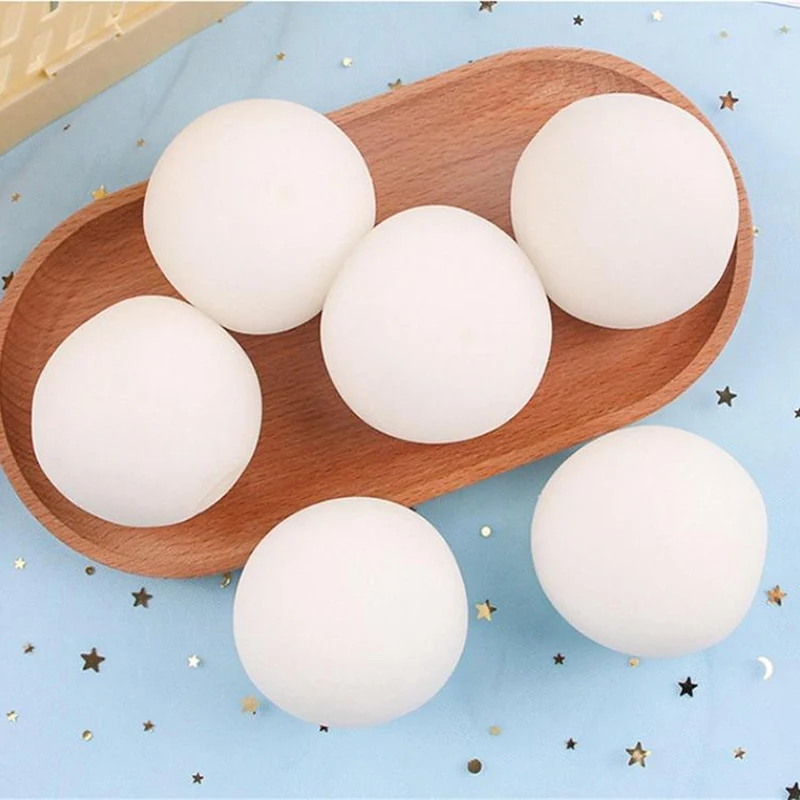 

Snowball Squeeze Toys Squishy Squeeze Ball Fidget Toys Pinch Relief Toys TPR Slow Rebound Pinch Flour Ball Anti Stress For Kids