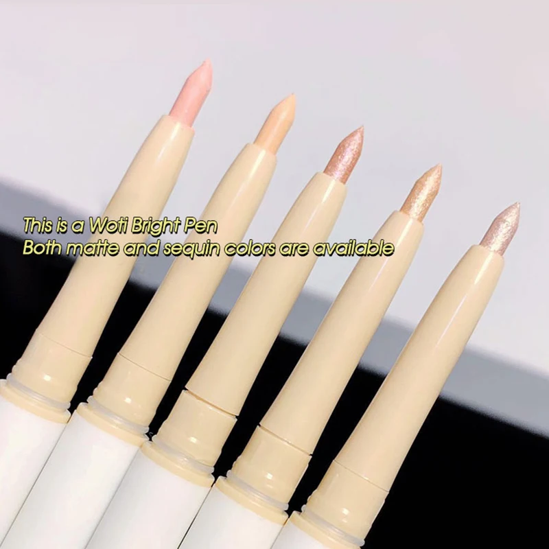 Eyeshadow pen double head lying Silkworm Pen matte pearlescent fine flash brightening shadow pen outline pen under eyelid