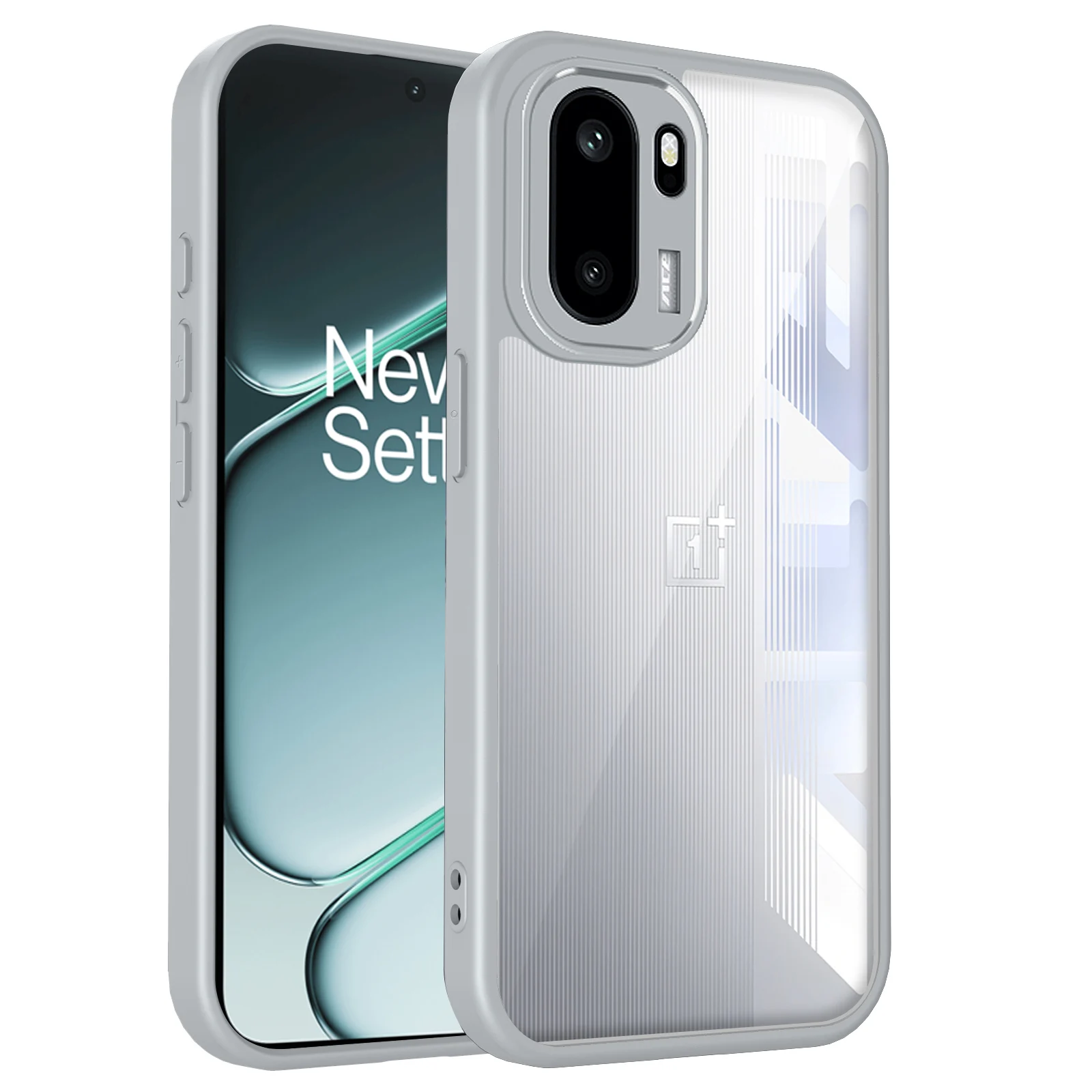 Enhanced Air Cushion Shockproof Silicone Bumper Clear Matte Back Phone Case