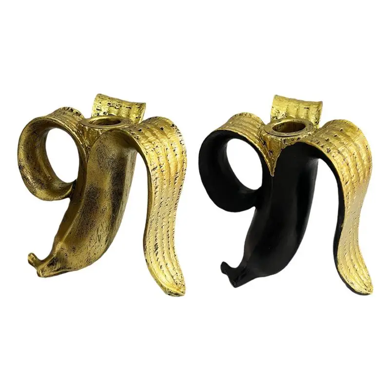 

Pillar Candle Holder Banana Tapered Candle Stand Modern Funny Candles Sticks Tapered Candles Stand Banana Shaped Candle Stand