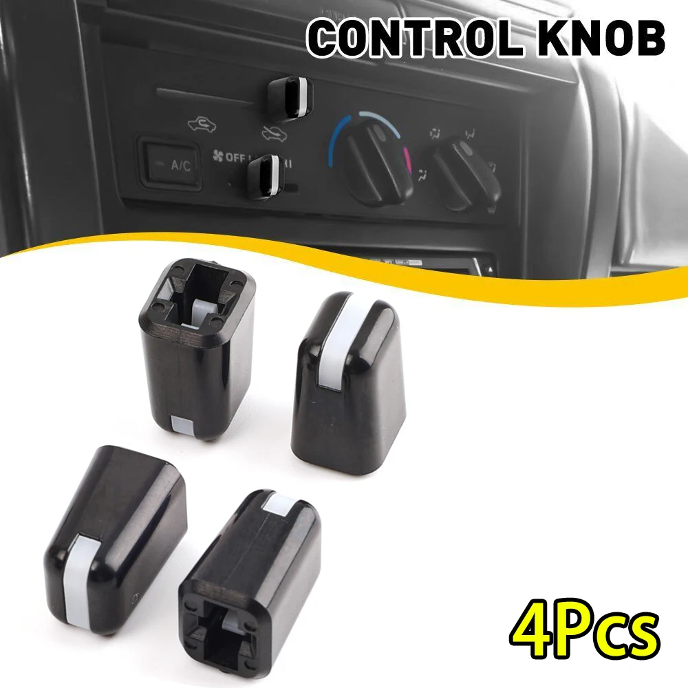 4 adet araba klima düğmesi isı kontrol anahtarı düğmesi topuzu Toyota RAV4 için 1996 1997 1998 1999 2000 2001-02 araba aksesuarları