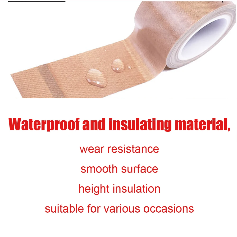 TOFAR 자동차 랩 틴트 스퀴지 천 가장자리 비닐 커터 나이프 보호 테이프, 방수 내열성 천, PTFE 테이프, 1000cm