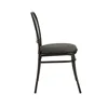 3-Piece Indoor Dining Bistro Set, Wood Table Top, Two Black Seat Chairs 6