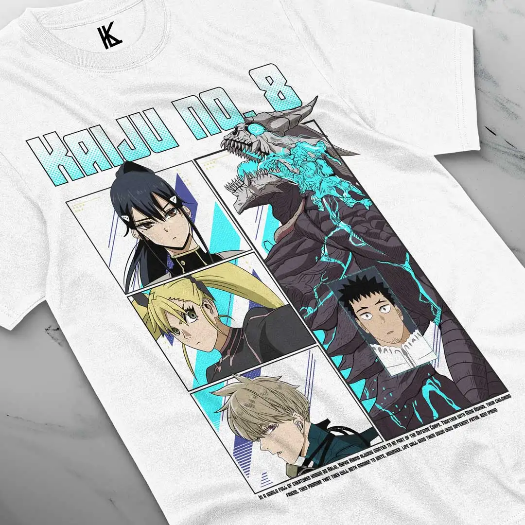 Kaiju No. 8 Unisex Graphic T-Shirt – Anime Fan Cotton Tee All Sizes