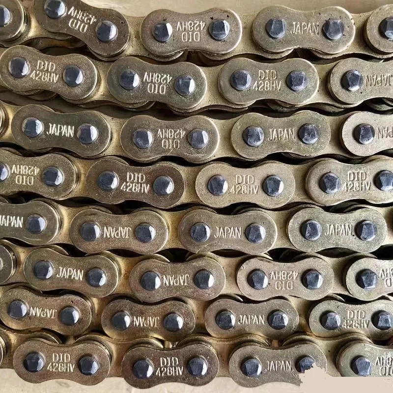 DID Titanstahl Motorrad Gold-Öldichtungs-Kettensätze für 428 Ketten 136 Glieder 520 525 530 Ketten 120 Glieder mit Werksverkauf – Detail 4