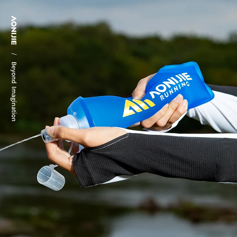 AONIJIE SD71 500ml Outdoor Portable Sports Water Bottle Running Soft Flask Suction Hydration Kettle BPA Free
