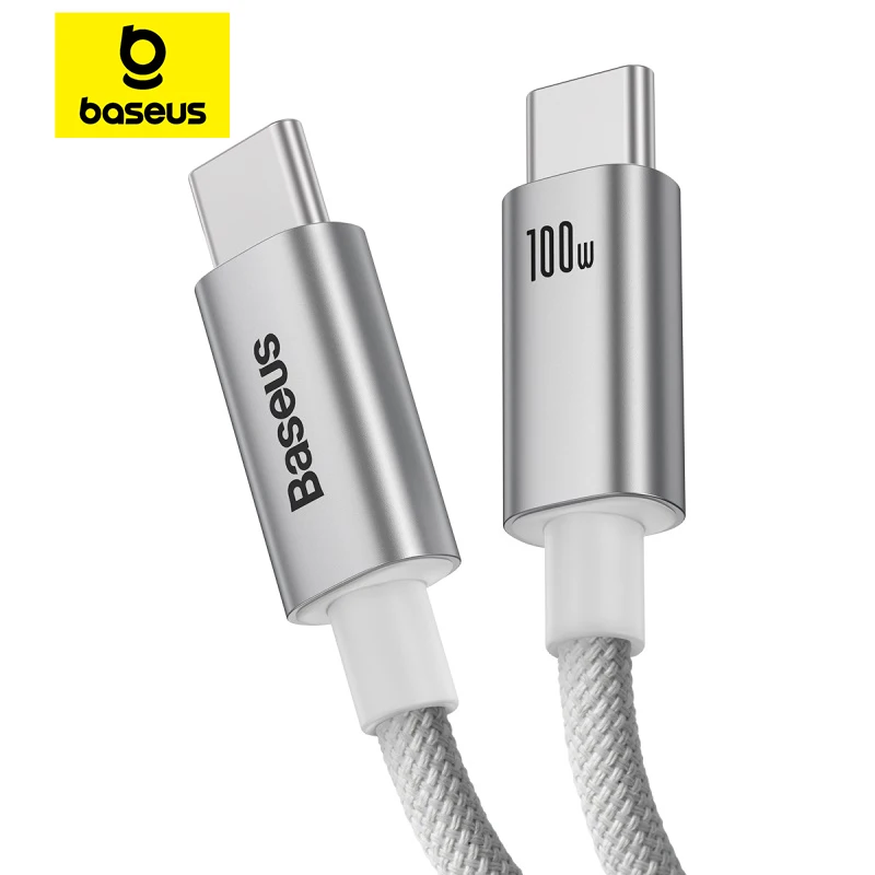 Baseus 100W USB Cable for iPhone 16 15 promax USB C to Type C Fast Charger Cable for Xiaomi Samsung MacBook iPad Mobile Phone