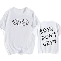 Rels B Flakk Smile T-shirt Boys Don't Cry Letter Graphic Tee-shirt Cotton Summer Casual Men/Women Shirt Streetwear Ropa De Mujer 2