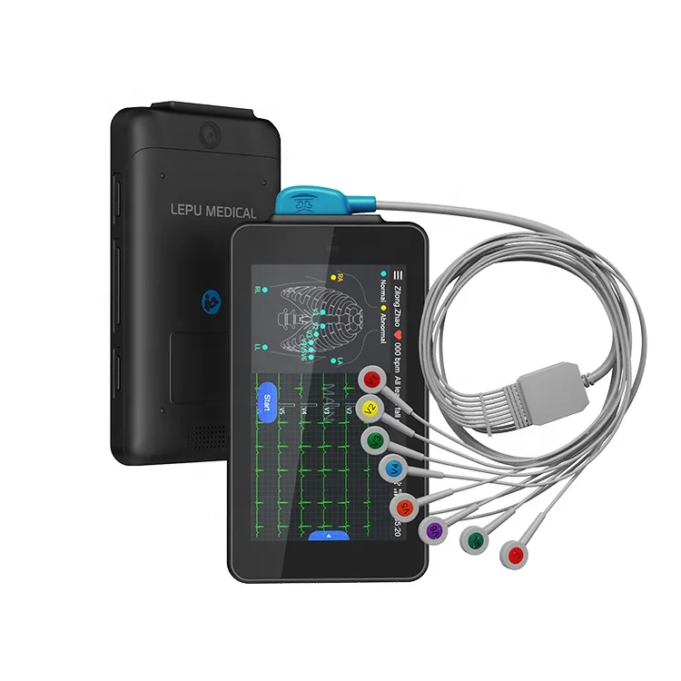 

Lepu 12 Lead E C G Medical Testing Arrhythmia Portable Home Heart Home EKG Mo nitor Pocket E C G Machine At Home