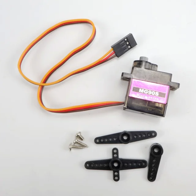 1/4/10pcs MG90S Servo 180 /360 degree Metal Gears Digital 9g Servo for Remote Control Helicopter Airplane Boat Car RC Robot 1
