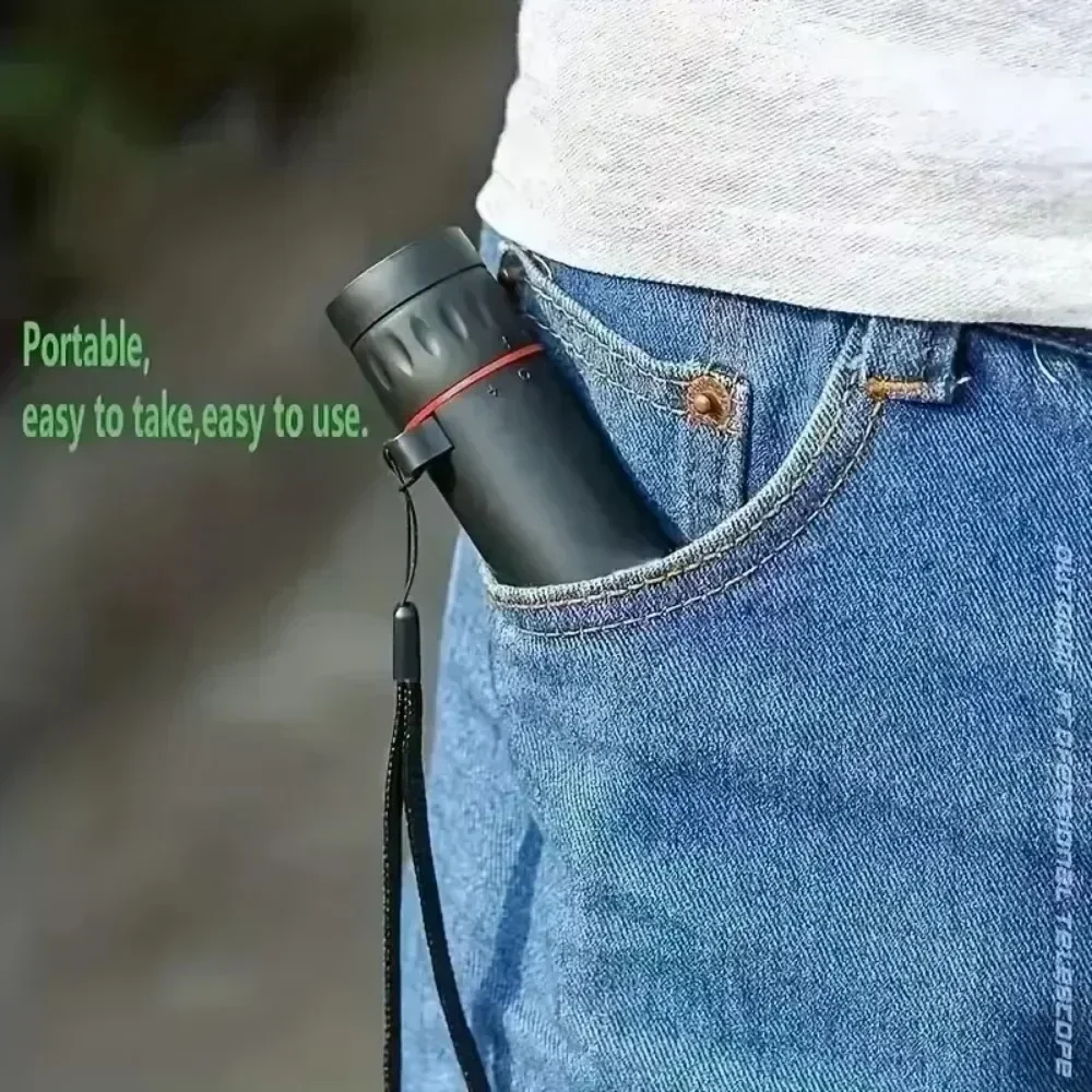 Portable Monocular Telescope 4 Mini Portable 2000x25 HD Monocular Telescope Mobile Phone Telescope with Holder For Camping Hunting Birdwatching
