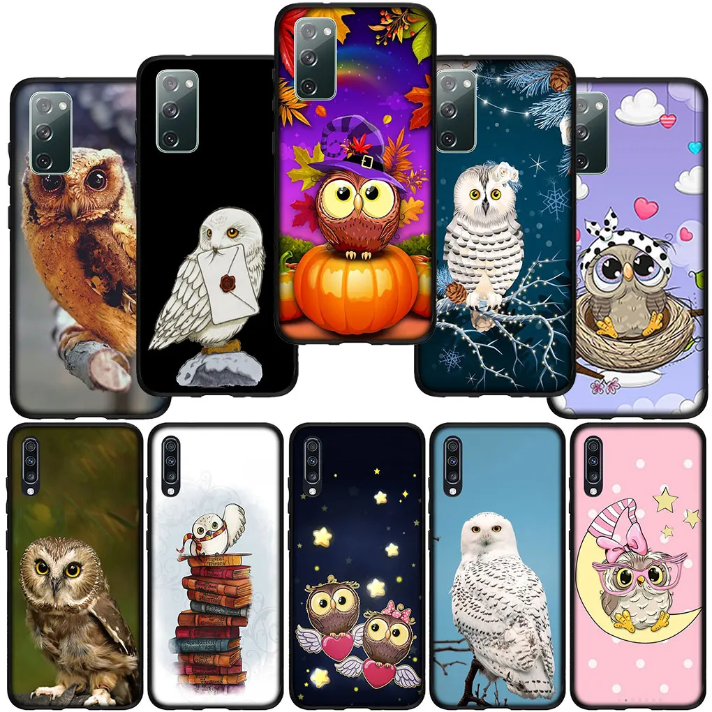 Owl Bird Cute Soft Cover Per Huawei Y7A Y6P Y5P Y6 Y7 Y9 Prime 2018 Y8P Y9A Y8S Y9S P Smart 2019 Custodia Per Telefono