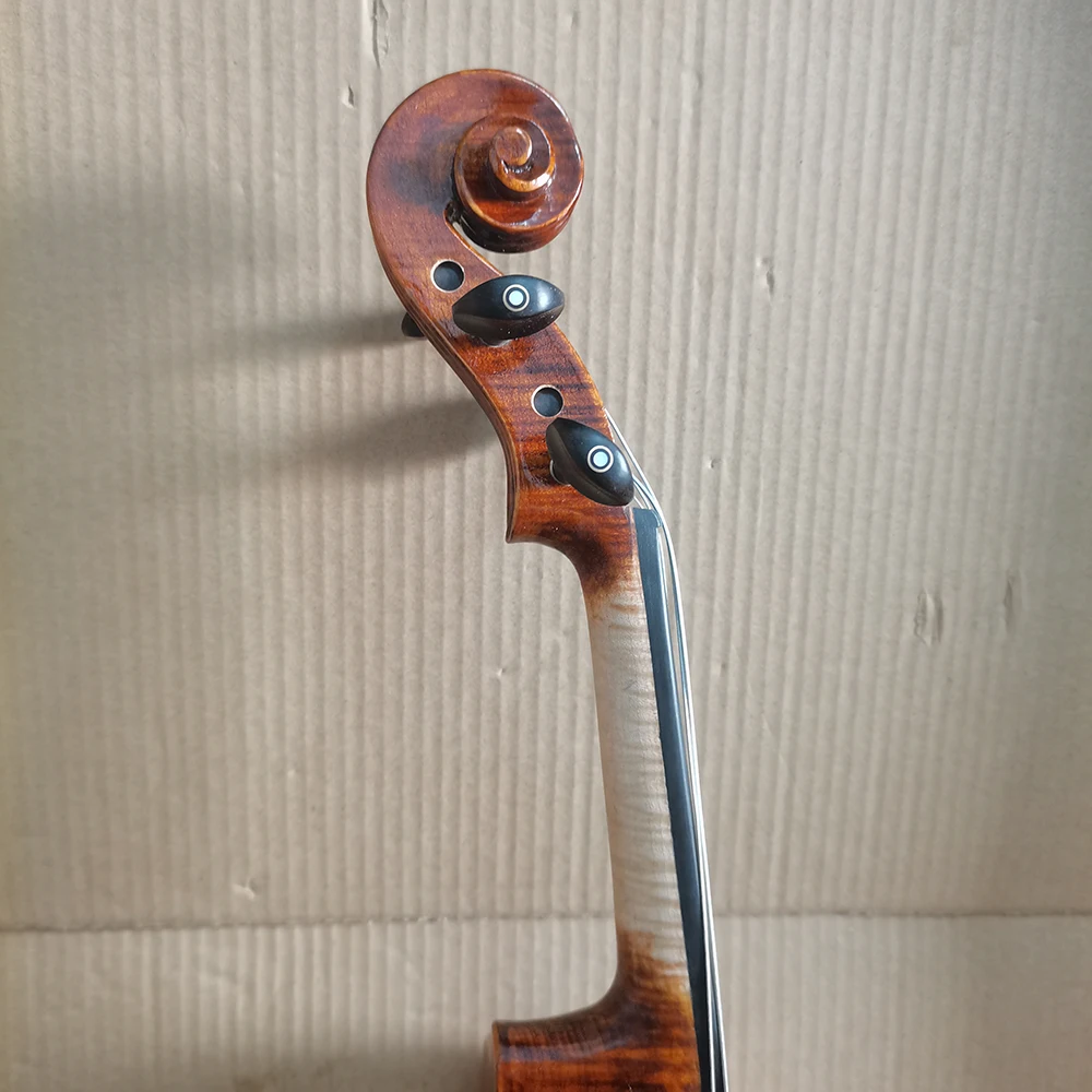 Viola 15"-16" Antonio Stradivarius 1715 reddish brown Handmade Oil Varnish Viola set With Bow Foam Case