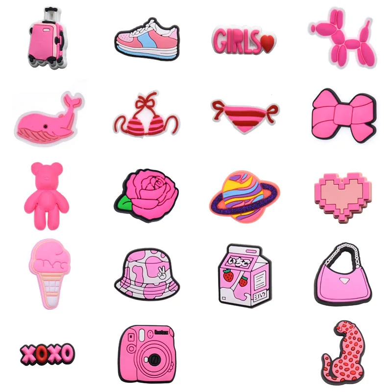 Pink Shoe Charms Decorative Accessories