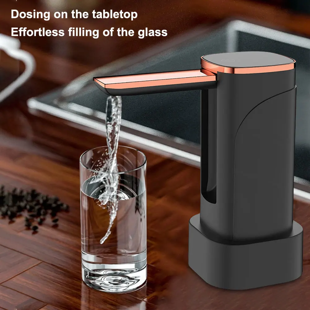 Electric Water Bottle Pump USB Charging Automatic Water Bottle Dispenser Foldable Jug Pump Rechargeable for 1-5 Gallon Jug