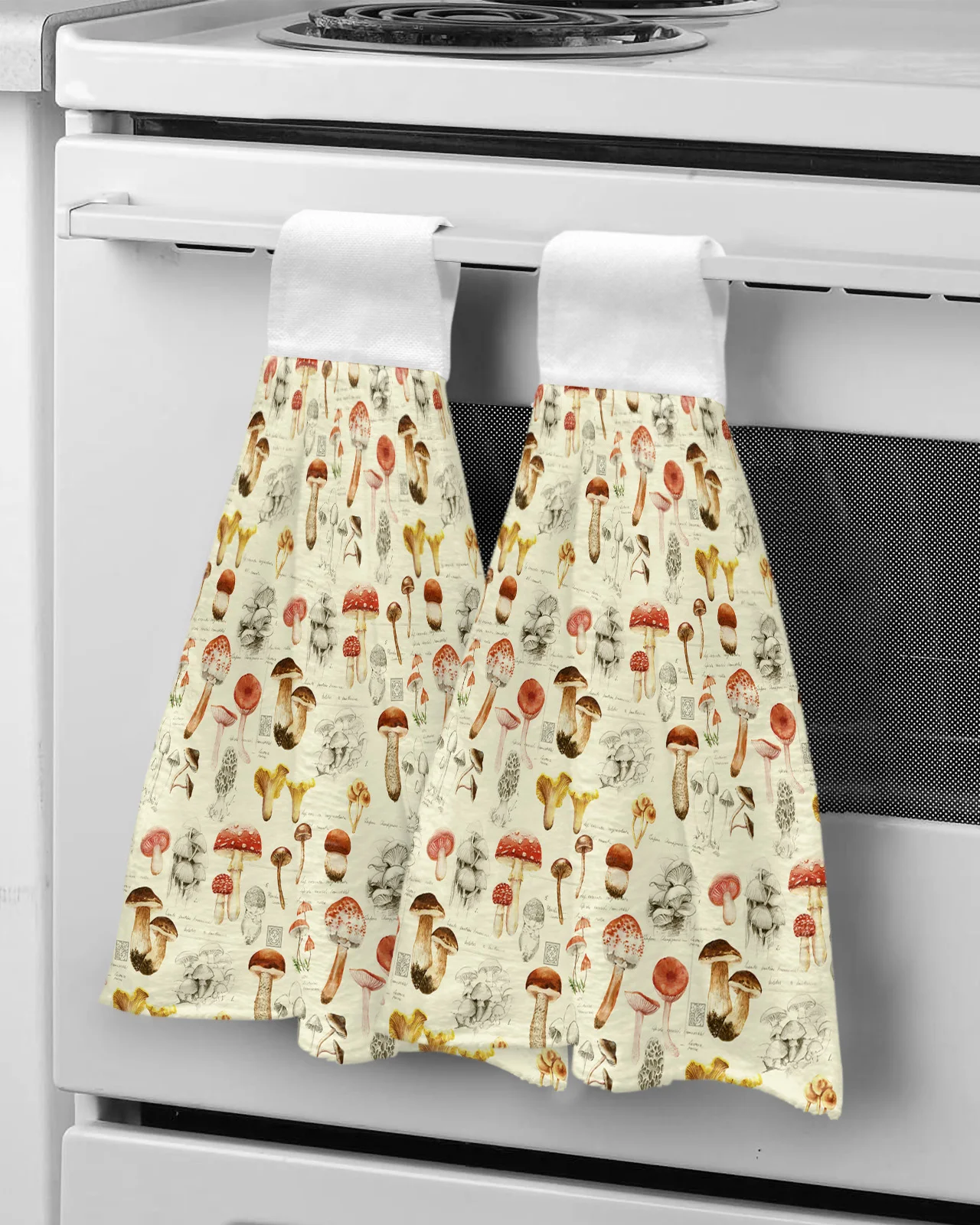 

Mushroom Plant Autumn Hand Towel for Bathroom Kitchen Absorbent Hanging Towels Microfiber Soft Kids Handkerchief