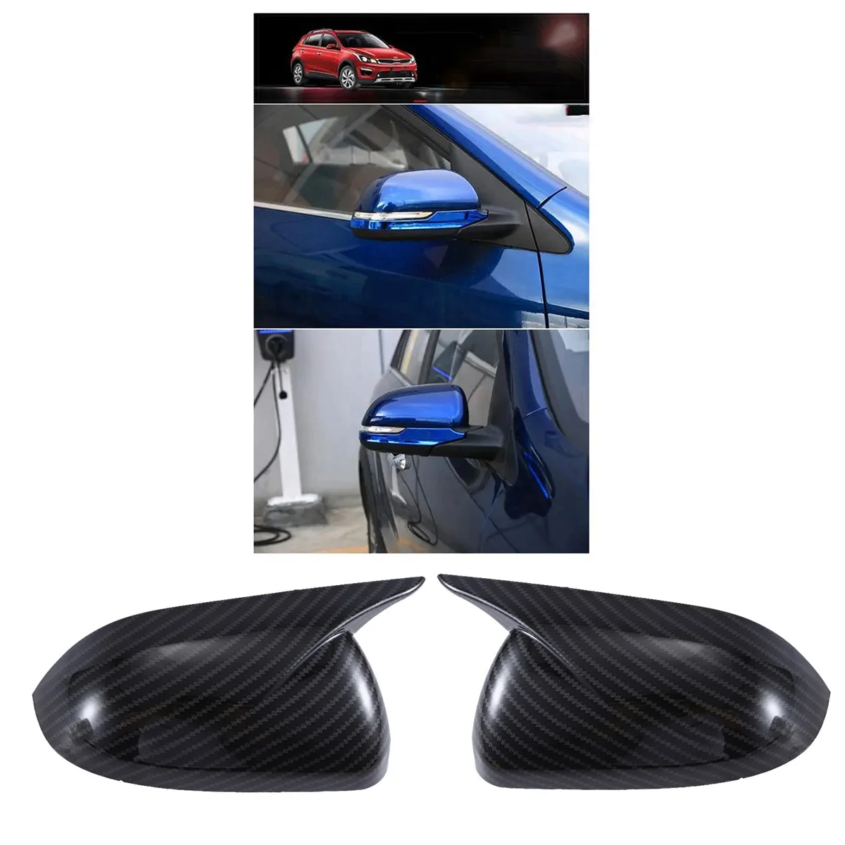 

1 пара, задние крышки для KIA K2 KX Cross 2017-2023 Ox Horn
