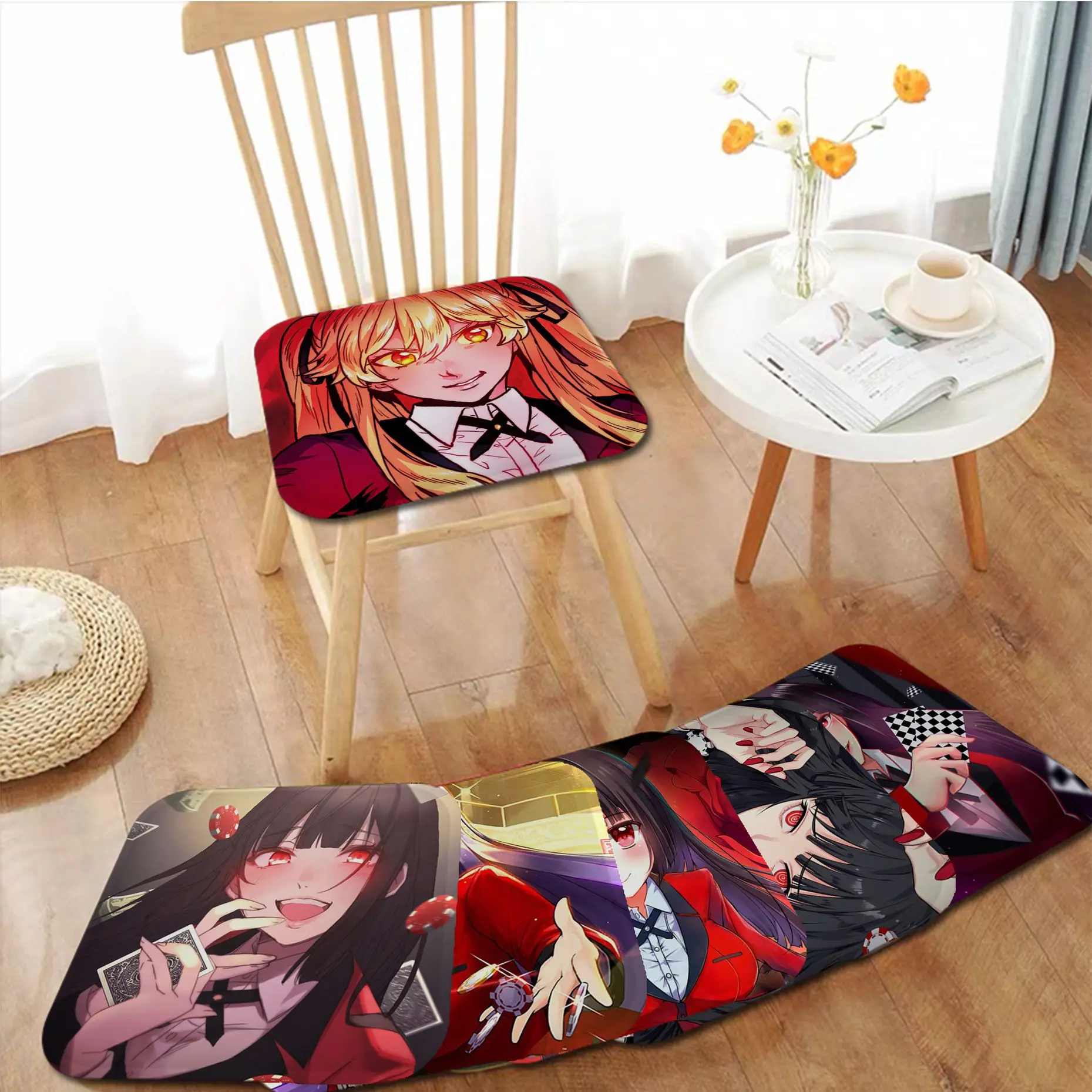 

Kakegurui Cushion Mat Tie Rope Chair Mat Soft Pad Seat Cushion For Dining Patio Home Office Indoor Outdoor Garden Outdoor Garden